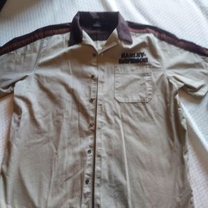 Mens Button Up Harley Shirt